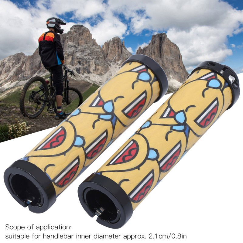 Handlebar Grips Fashionable Pattern Comfortable Cycling Equipment for Mountain BikesC