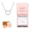 Collar Corazon Plata Regalo Pareja Novia Aniversario Mujer