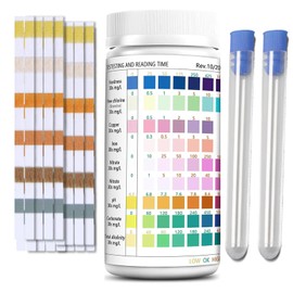 Test Strips Aquarium, Aquarium Accessories for Regular Water Quality Control, Nitrite Test Strips, 100 Pieces Including 2 Test Tubes, Water Test for Aquariums