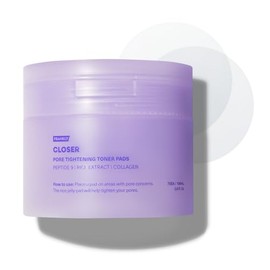 FRANKLY Pore Closer Toner Pads l Rice Jelly Pads with 9 Peptides, Vegan Collagen, Rice Extract l Pore Minimizer l Hydrating for All Skin Types l Korean Skin Care | 70 Count