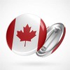 Hellweg Druckerei Button Badge Canada Canada Flag North America Flag