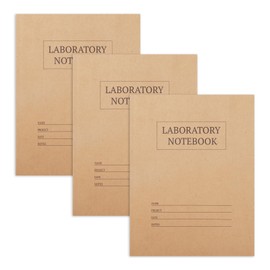 suituts 3 Pack Carbonless Chemistry Lab Notebook, 8.5X11 Inch Student Lab notebook with Duplicate/Numbered/Grid Pages, 25 Sets of Pages, Total 75 Sets (Kraft)