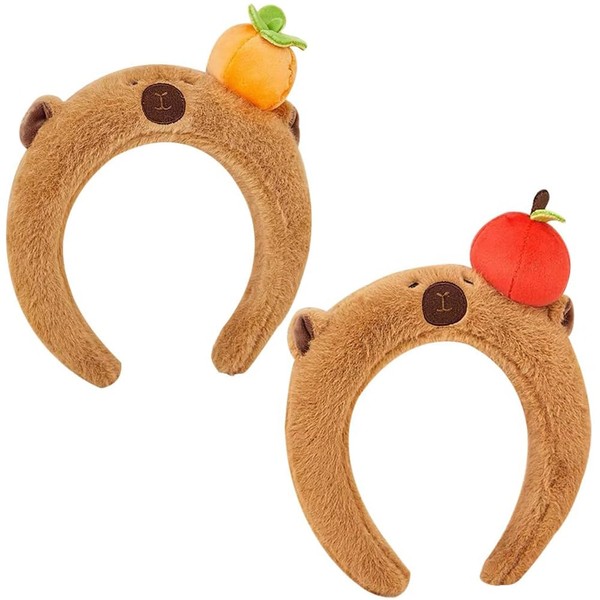 YGCHEN Capybara Headband Plush Toy Headbands Animal Hair Band Cartoon