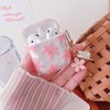 MINSCOSE Compatible with AirPods 1&2 Clear Case, Cute Flower Pattern