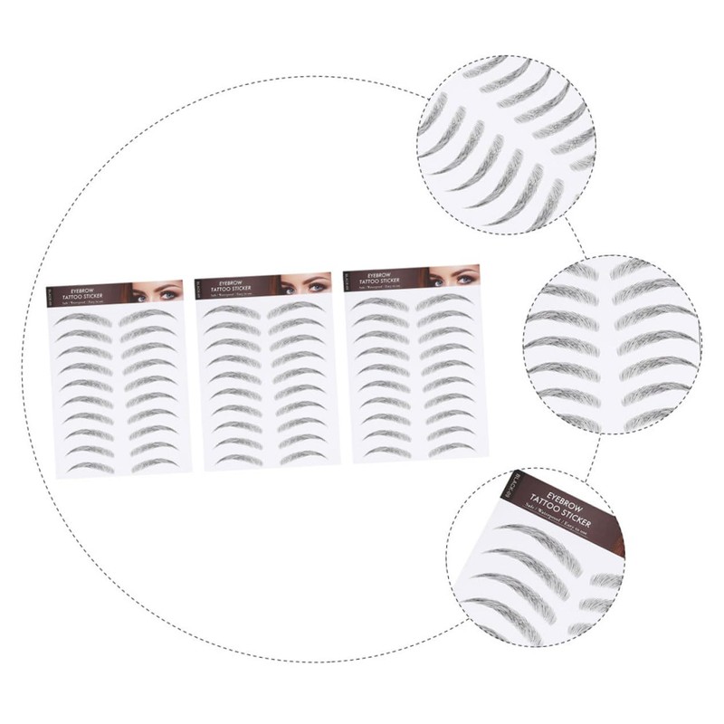 Baluue Sets Full Realistic Eyebrow Kit Easy Apply Sticker Brow