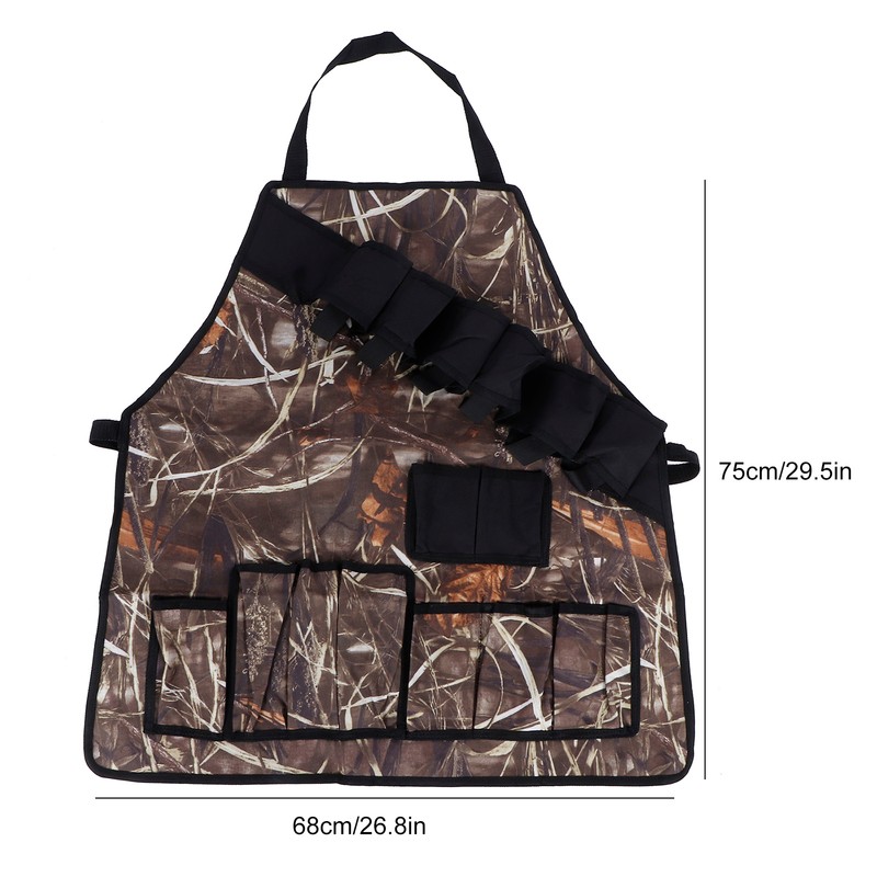 Multi Pockets Apron 600D Oxford Fabric Camouflage Picnic Barbecue Aprons