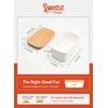 Sweese Large Butter Dish - Airtight Butter Keeper Holds Up