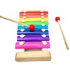 METREY Wooden Xylophone Musical Toy with 8 Note, Multicolour, 3+,
