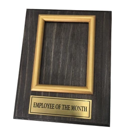 Employee Of the Month Award Plaque Honor Photo Frame.8x10 inchs Picture Plaque Holds a 4x6in Photo.Employee Appreciation Award