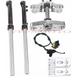 Unbranded 630mm Front Forks Triple Tree Brake Calipers for Motocross Apollo SSR 50cc 125cc