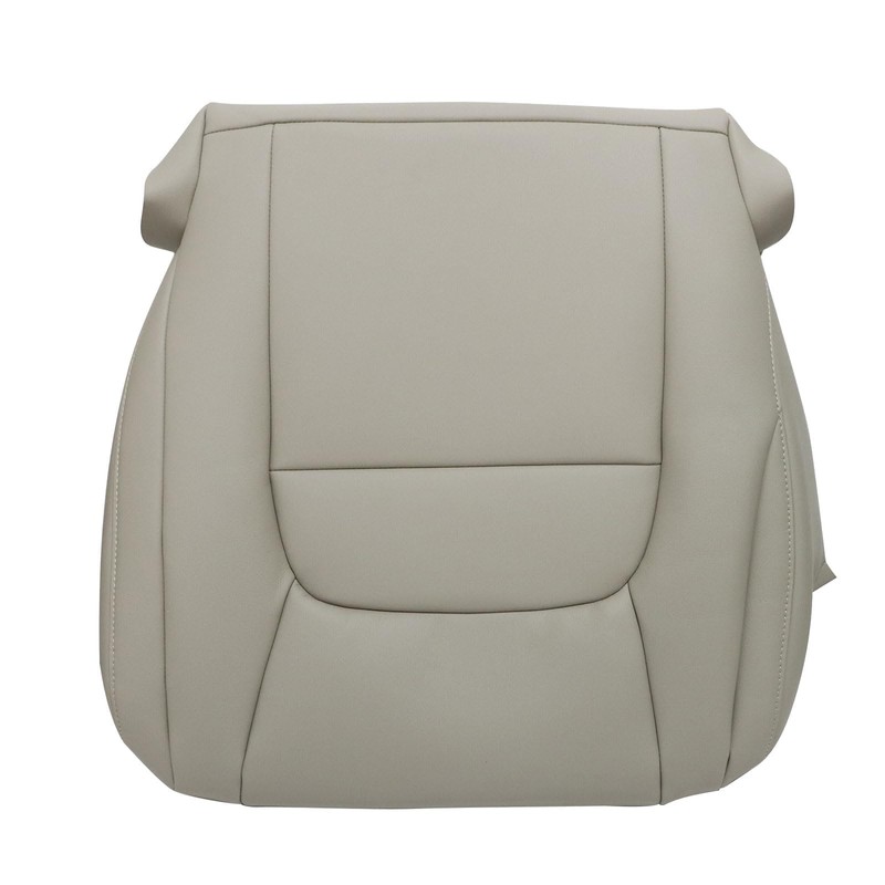 FZJDSD Tan Driver Side Bottom Replacement Leather Seat Cover Compatible