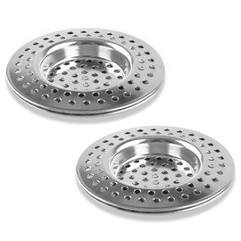 Bojueshaw 2 PCS Stainless Steel Kitchen and Bathroom Sink Strainer – Mesh Drain Filter for Waste Disposal, Easy-to-Clean Waste Catcher for Kitchen and Bathroom Use