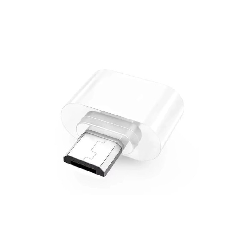 FPC White Standard USB-A to Micro USB OTG Converter Adapter