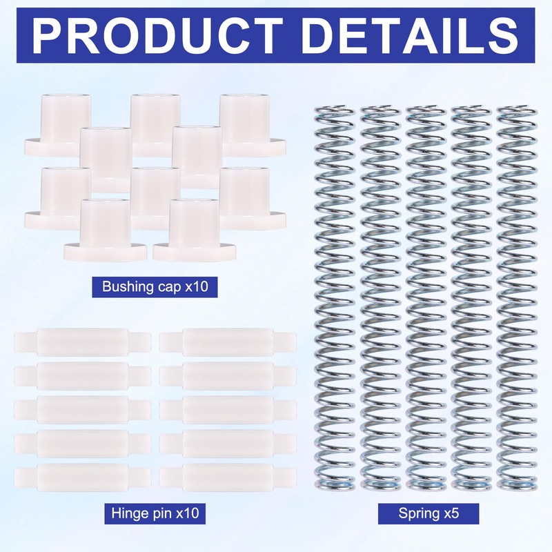 5 Set Storm Door Hinge Pin Kit, Include 10 Hinge