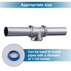 ZM Heavy Duty Brass 3-Way Tee with Slip Joint Connection,