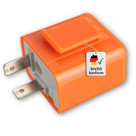 Binego® LED Indicator Relay Indicator Relay Motorcycle Quad Load Independent Indicator Transmitter Adjustable 2 Pin 12 V