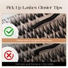 BEFER Lash Clusters, 132 Pcs D Curl Eyelash Clusters Volume