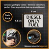 Tek Automotive Diesel Fuel Only Sticker – Twin Pack –