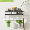 ESOW Paper Towel Holder with Shelf Storage, Adhesive Wall Mount