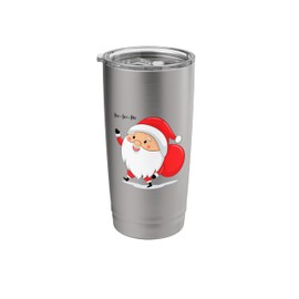 Cute Santa Claus with Sack Merry Christmas Design Stainless Steel Insulated Tumbler