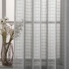 Home Beyond & HB design - Grey Plaid Sheer Curtains