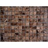 Emperador Dark mosaic polished 5/8x5/8