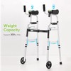 OasisSpace Folding Walker - Standard Walker with 5’’ Wheels, Removable