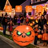 PIPIMOUSE 4 FT Halloween Inflatables Pumpkin Outdoor Decorations