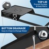 GOZILLA Turtle Tank Kit(Tank+Lamp+Filter), Upgrade PC Turtle Tank Starter Kit