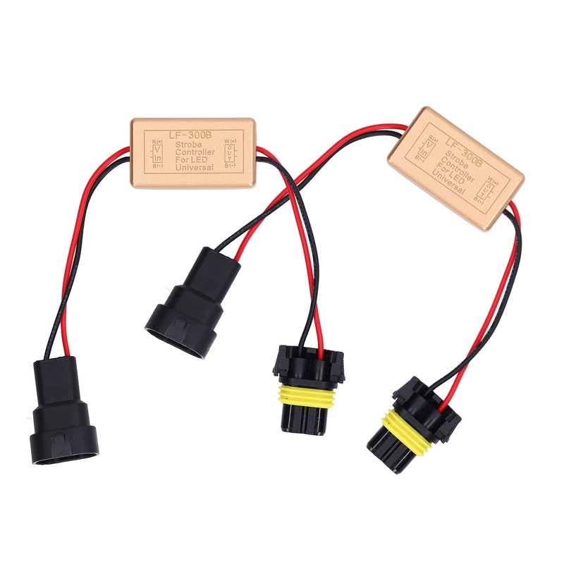 2PCS 50W LED Strobe Controller Continuous Strobe ABS Fog Light