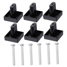 SHINEOFI 6pcs Mini Zinc Alloy Retro Drawer Handles Black Door Pulls for Cabinet Furniture Decoration Durable Corrosion Resistant Smooth Surface for Comfortable Grip