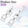 6Pcs Necklace Extender Silver Foldover Silver Jewelry Clasps Necklace Stacker