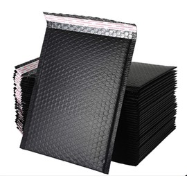 MU:4LIFE Sobres De Burbuja De 25 * 30 CM, Sobres Acolchados, Sobres De Envió Con Auto Adhesivos, 25 Piezas (NEGRO)