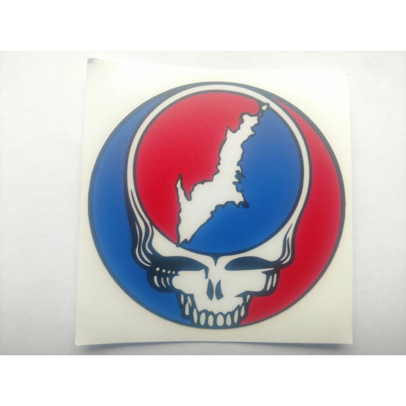 Grateful Dead Sticker-Yooper Stealie-3" Marine Vinyl-Upper Peninsula Michigan