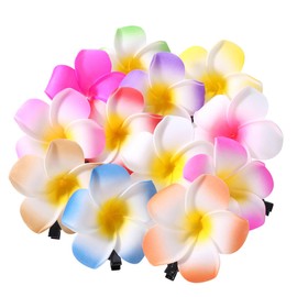 Gogogmee 12pcs Simulated Plumeria Headdress Hawaii Hair Clip Hair Clips for Women Hair Styling Accessories Hair Accessories Plumeria Hair Clip Plumeria Hair Clip