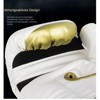 bokalaka Boxing Gloves White Gold Premium Faux Leather Training Gloves