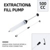 VortecSys Fluid Extractor Pump 500CC Manual Automotive - 2 Hoses