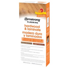 Armstrong Hardwood and Laminate Cleaning System With Spray Cleaner, Mop and Cloth Mop Cover Kit