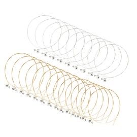 Bonsicoky A Set of 24 Harp Strings, Replacement Metal String for Harp