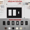 ENERLITES Combination Toggle Light Switch/Decorator Light Switch Plate, Three Gang