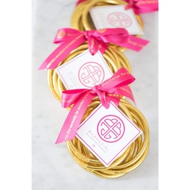 The BuDhaGirl Gold All Weather Bangles - Size: Extra Large