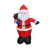 Christmas Inflatable Lights Blow Up Santa Gift Box with Bright