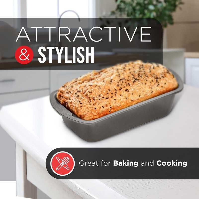 Nonstick Loaf Pan Set Pack of 2, 10.2" & 11"