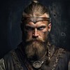 L'VOW - Diadema de piel vikingo, medieval, ajustable, para disfraz