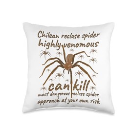 Chilean Recluse Spider Throw Pillow