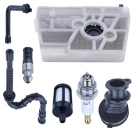 Air Fuel Filter Line Kit with Spark Plug for Stihl MS240 028AV 024 026 Replacement Parts for 1121 120 1625 Chainsaw