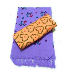 Cotton Colors Cotton Bath Towel (Pack of 2, Large Size,Multicolor)_D188