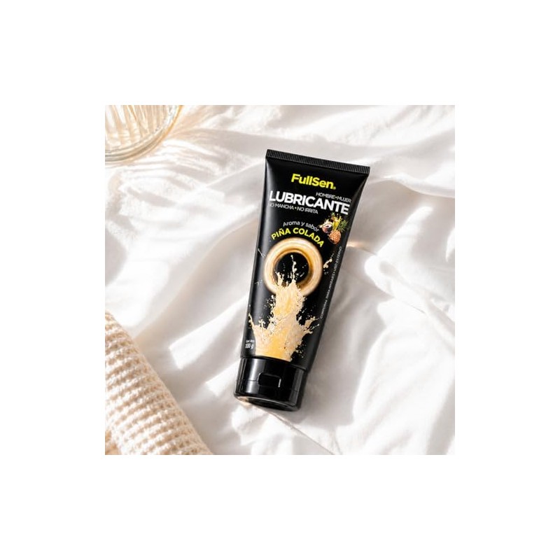 FullSen Lubricante Base Agua Piña Colada 100 g Gel Transparente