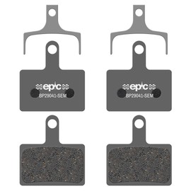 epic Disc Brake Pads for Shimano Brakes | K02S, K03Ti, K04Ti-MX, K05S | Fits 105, Dura-Ace, GRX, Ultegra | Organic, Semi-Metallic, Sintered, Ceramic & E-Bike Options | 2 Sets (Semi-metallic)