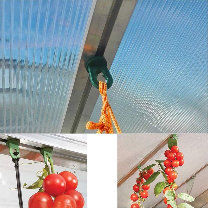 20PCS Plastic Plant Hangers for Greenhouse, Mystear Greenhouse Gadgets Hook